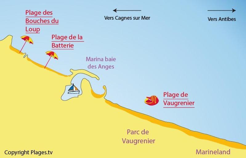 Lovely Apartment In Marina Baie Des Anges- Baronnet - Sew View, Free Parking Spaces On Site, Restaurants, Beach, Supermarket Villeneuve-Loubet Eksteriør billede